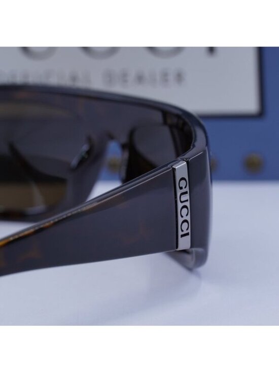 Gucci GG1574S 002 Rectangle Sunglasses - Havana\\Brown main image 7